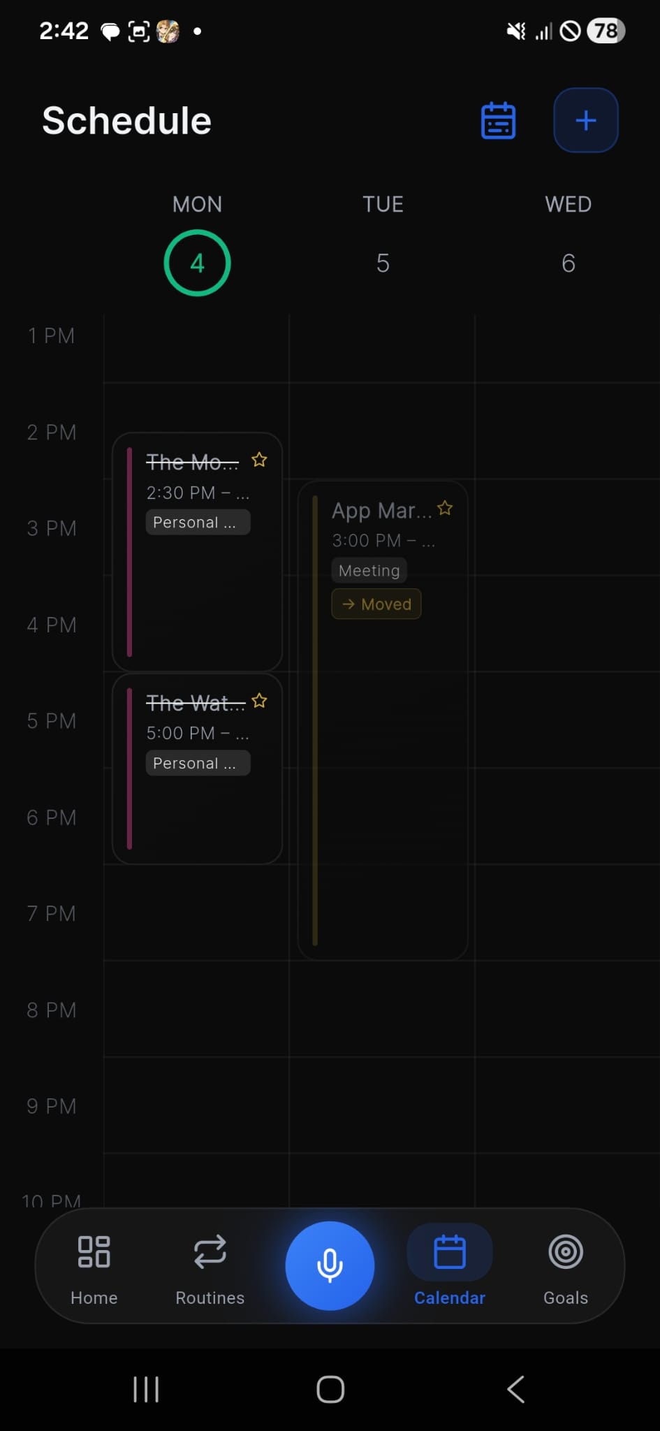 BizRoutine Schedule